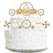 Big Dot of Happiness It's Twins - Gold Twins Baby Shower Cake Decorating Kit - Welcome Babies Cake Topper Set - 11 Pieces